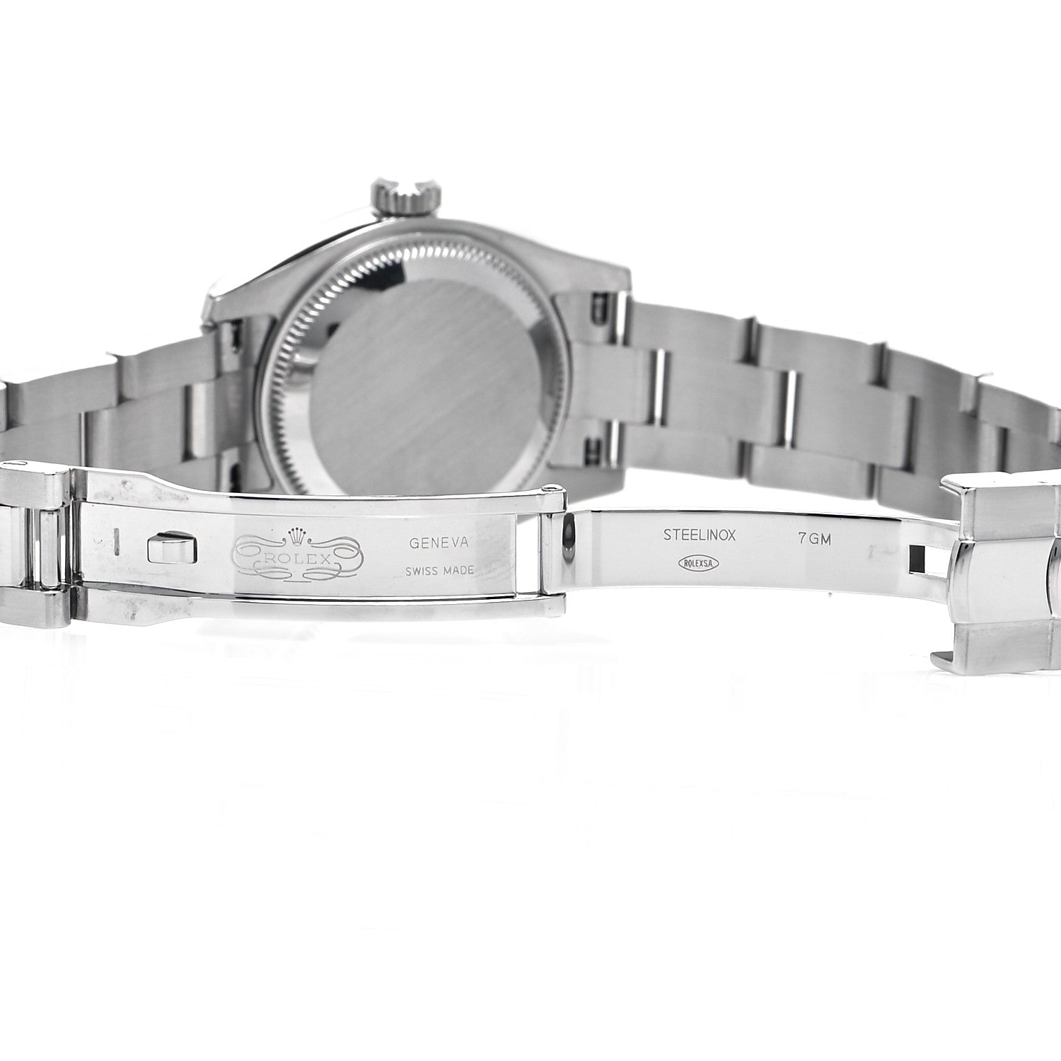 Rolex Stainless Steel 18K White Gold 26mm Oyster Perpetual Datejust Watch Pink Roman 179174 5 of 6