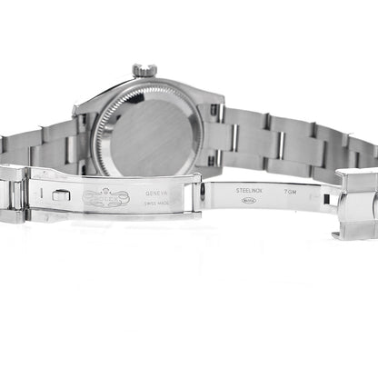 Rolex Stainless Steel 18K White Gold 26mm Oyster Perpetual Datejust Watch Pink Roman 179174 5 of 6