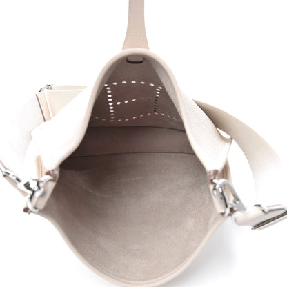 Hermes Taurillon Clemence Evelyne III PM Craie 5 of 9
