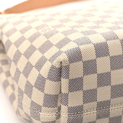 Louis Vuitton Damier Azur Graceful MM Rose Ballerine 10 of 13