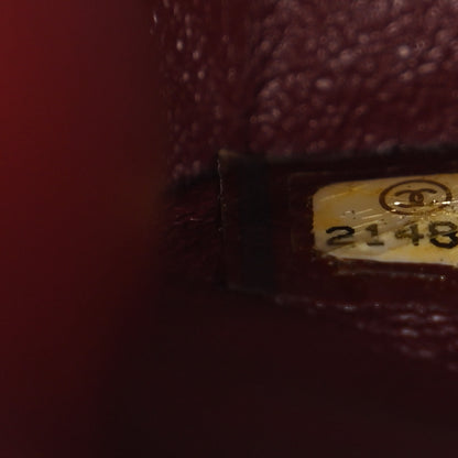 Chanel Lambskin Quilted Medium Double Flap Burgundy 7 of 16