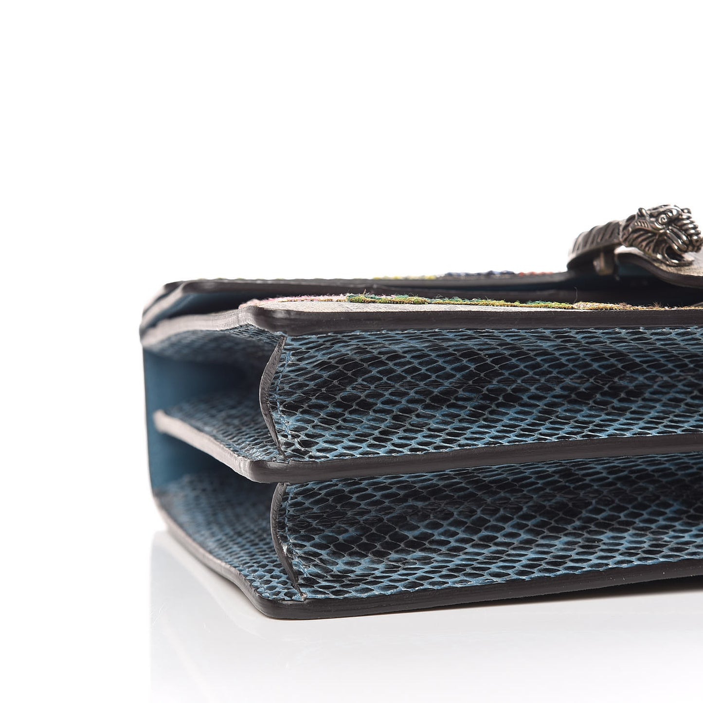 GG Supreme Monogram Python Embroidered Medium Dionysus Shoulder Bag