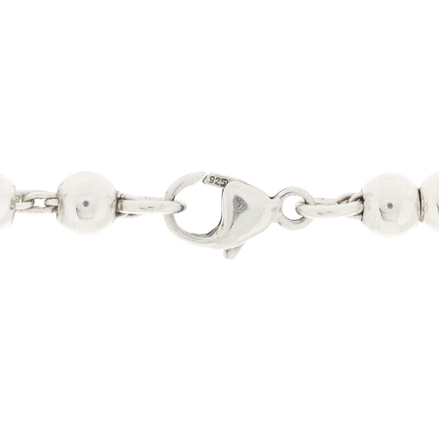 Tiffany Sterling Silver Return to Tiffany Heart Tag Bead Necklace 8 of 8