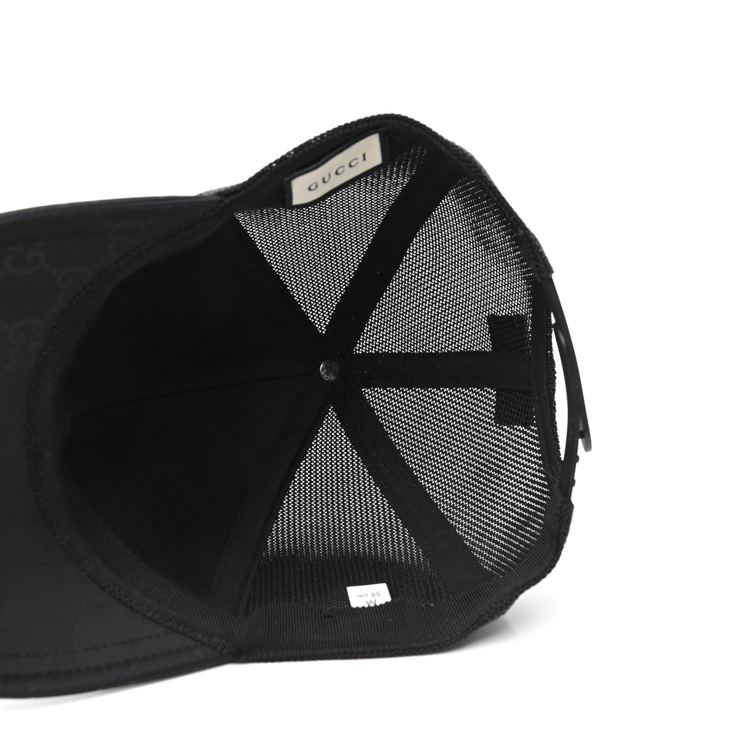 Nylon Monogram Baseball Hat M Black