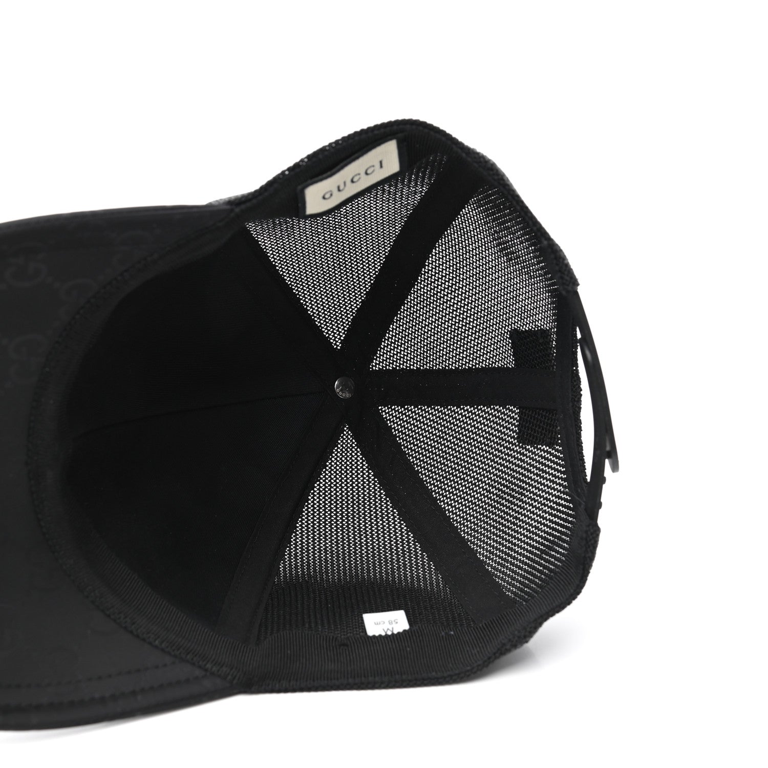 Gucci Nylon Monogram Baseball Hat M Black 7 of 10
