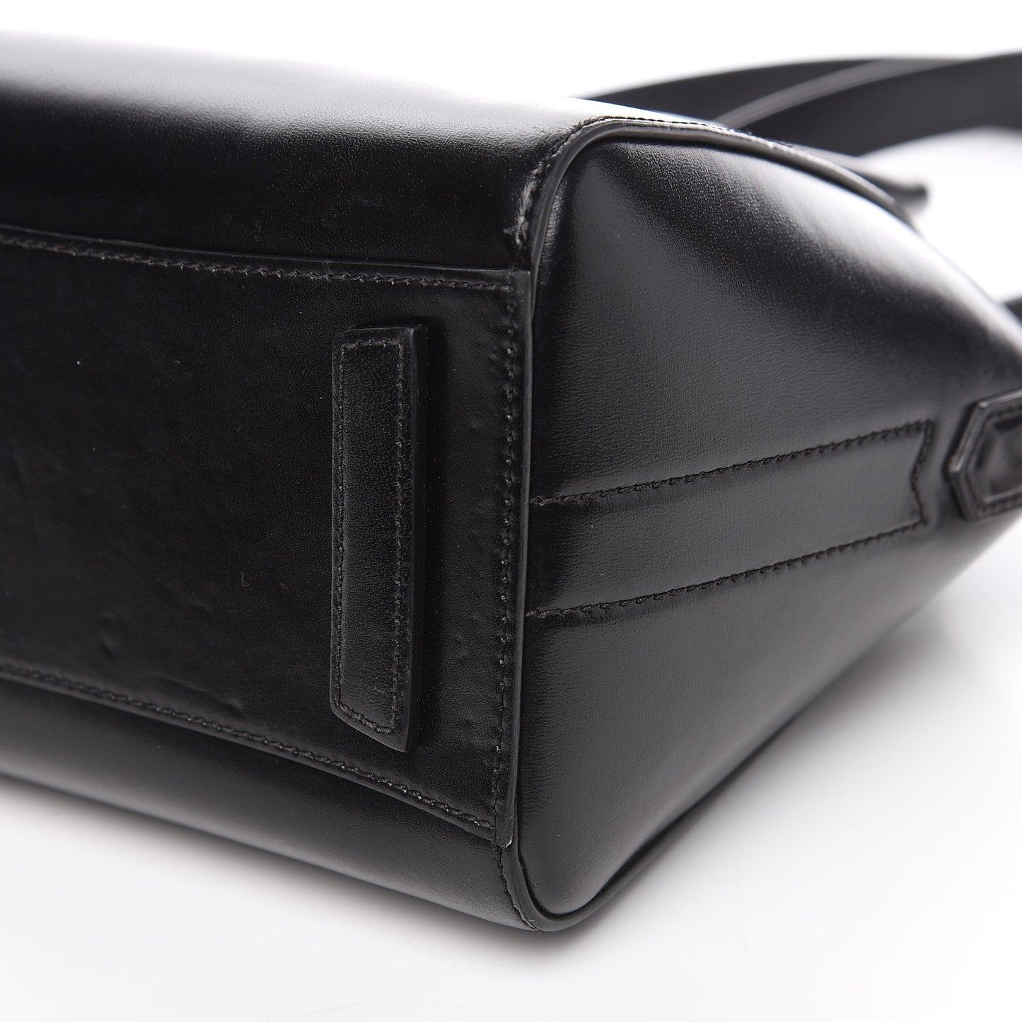 Shiny Lord Calfskin Mini Antigona Black