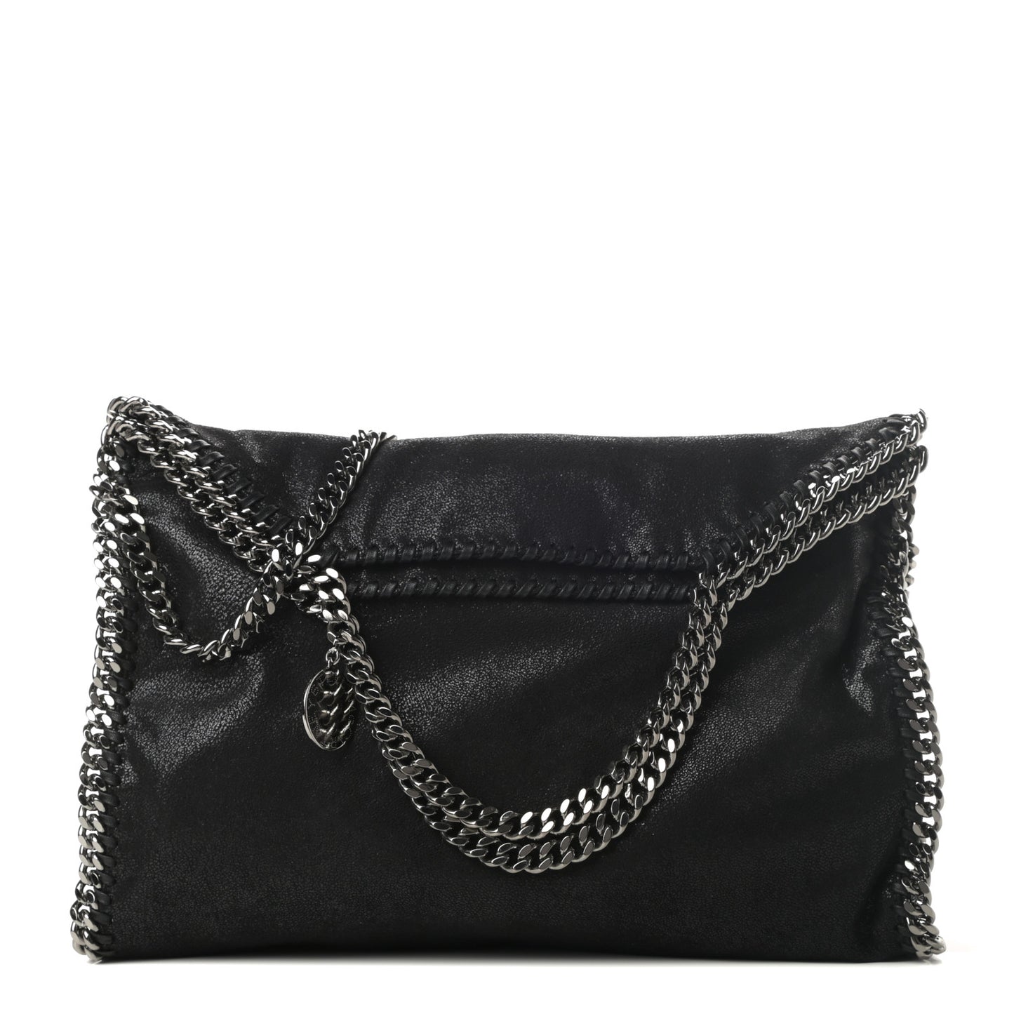 Shaggy Deer Falabella Fold Over Tote Black