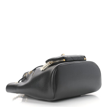 Chanel Caviar Quilted CC Pocket Bucket Bag Black 4 of 11