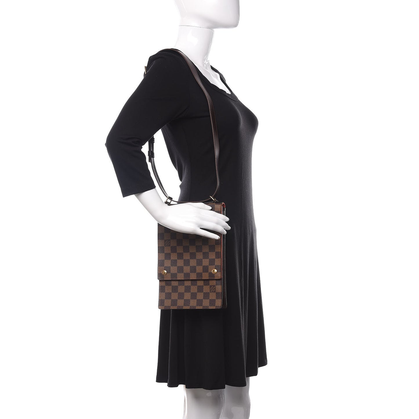 Damier Ebene Portobello Travel Shoulder Bag