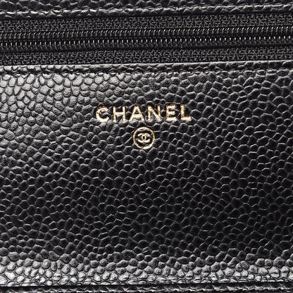 Chanel Caviar Quilted Wallet On Chain WOC Black 6 of 11