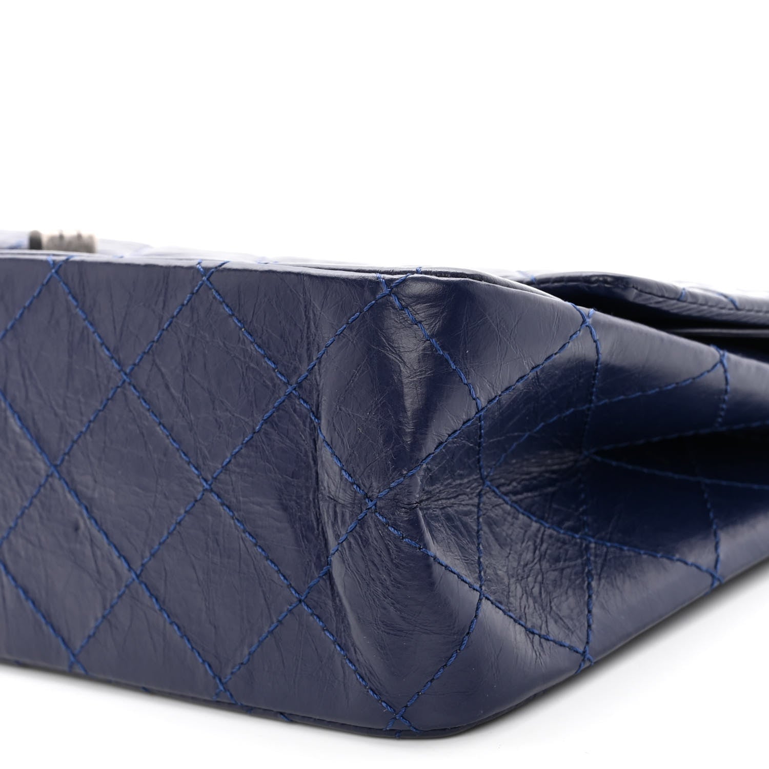 Chanel Aged Calfskin Quilted 2.55 Reissue 227 Flap Dark Blue 10 of 10