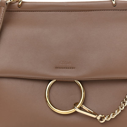 Chloe Calfskin Medium Faye Top Handle Bag Desert Taupe 9 of 14
