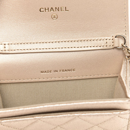 Chanel Metallic Lambskin Quilted Flap Chain Waist Bag Gold 7 of 11