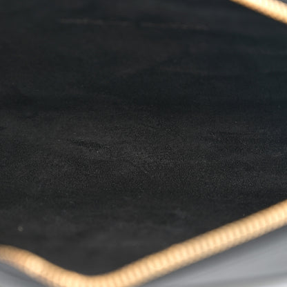 Christian Dior Grained Calfskin Caro Double Pouch Black 5 of 10