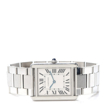 Cartier Stainless Steel 27mm Tank Solo Quartz Watch 2 of 5