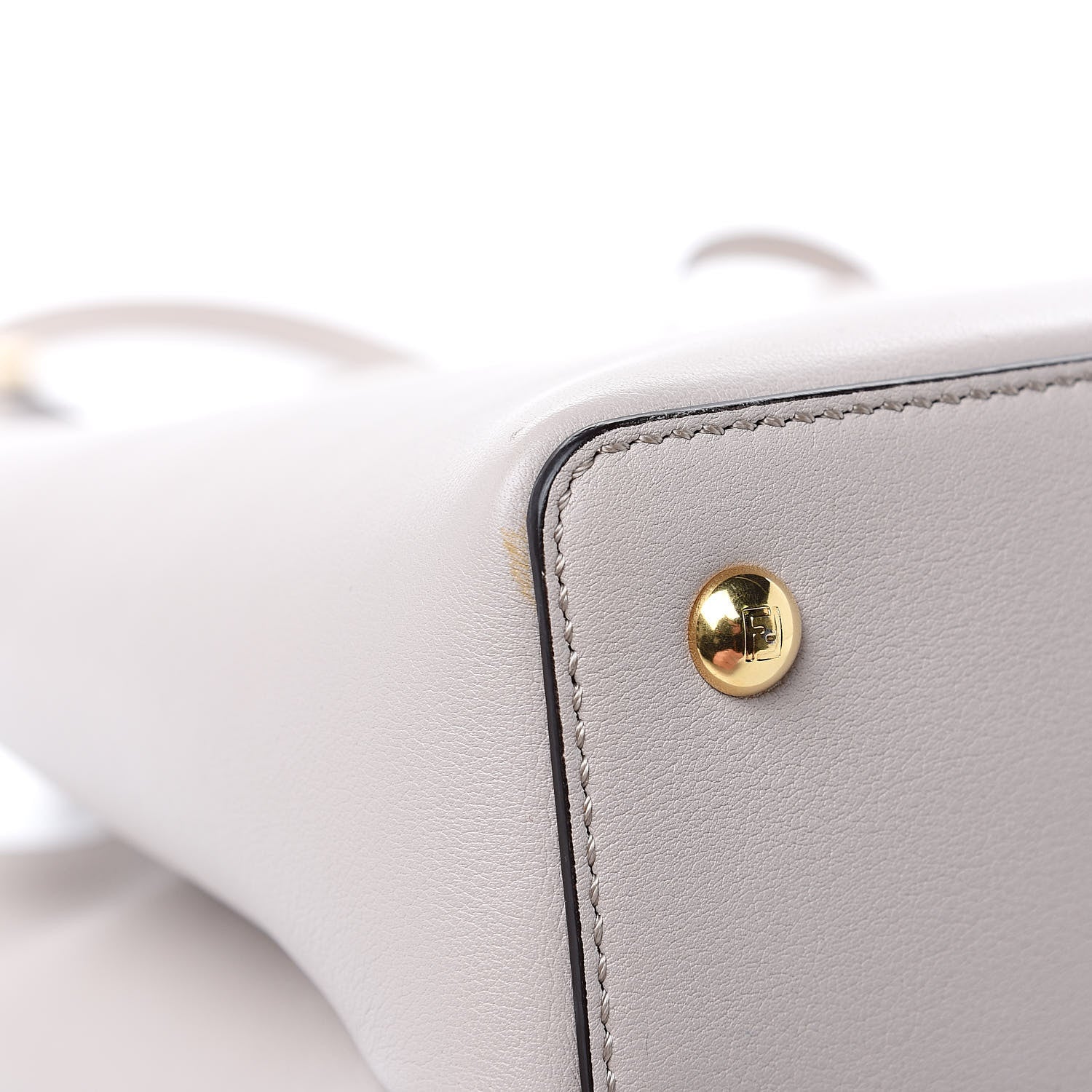 Fendi Vitello Dolce Century Petite 2Jours Tote Grigio Polvere Ciclamino 11 of 11