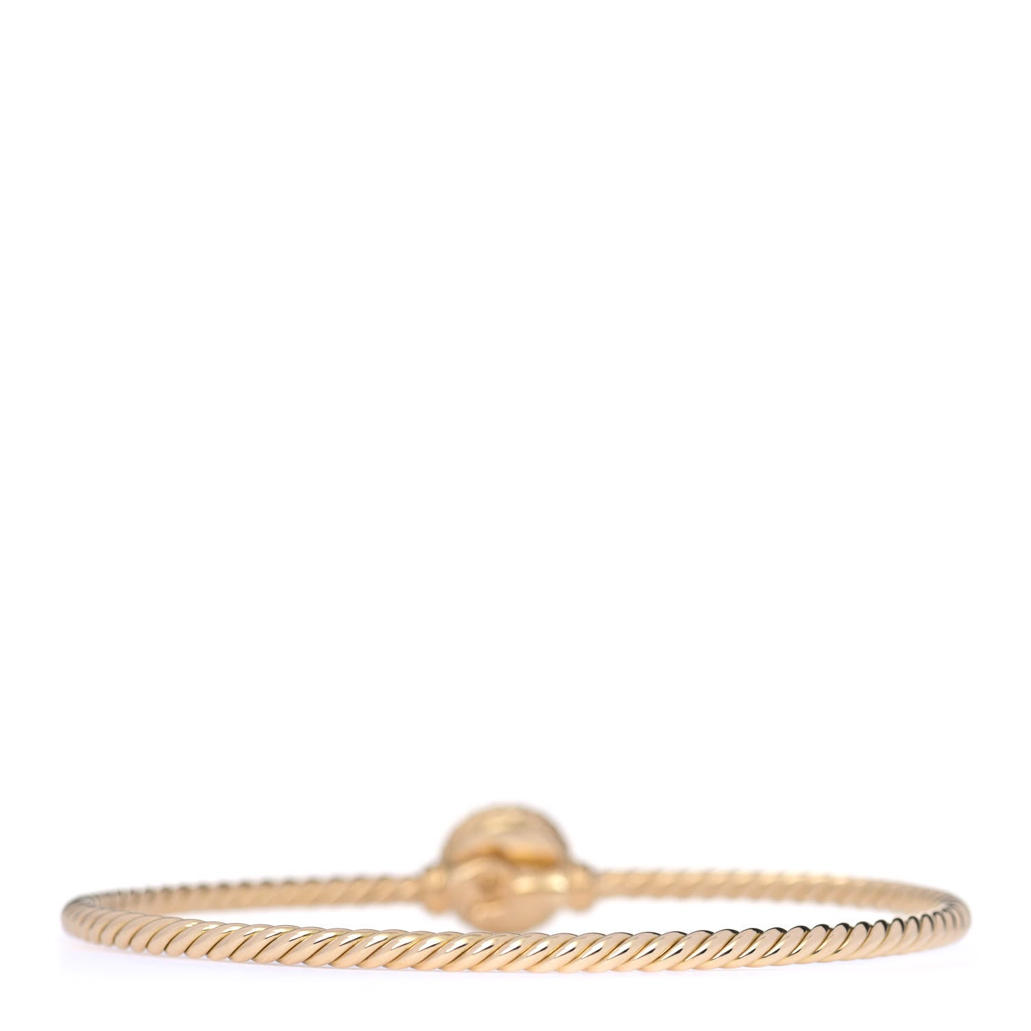 David Yurman 18K Yellow Gold Pearl 3mm Chatelaine Bracelet 3 of 5