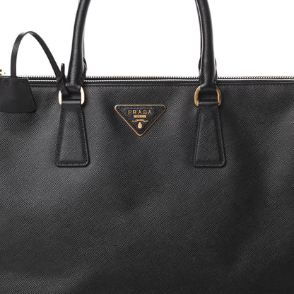 Prada Saffiano Medium Galleria Double Zip Tote Black 11 of 19