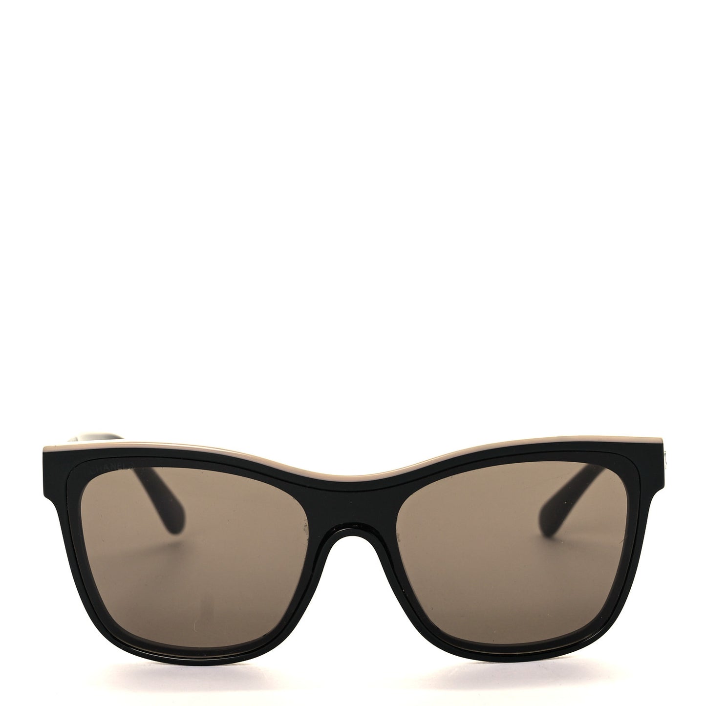 Acetate Logo Shield Sunglasses 5418 Black