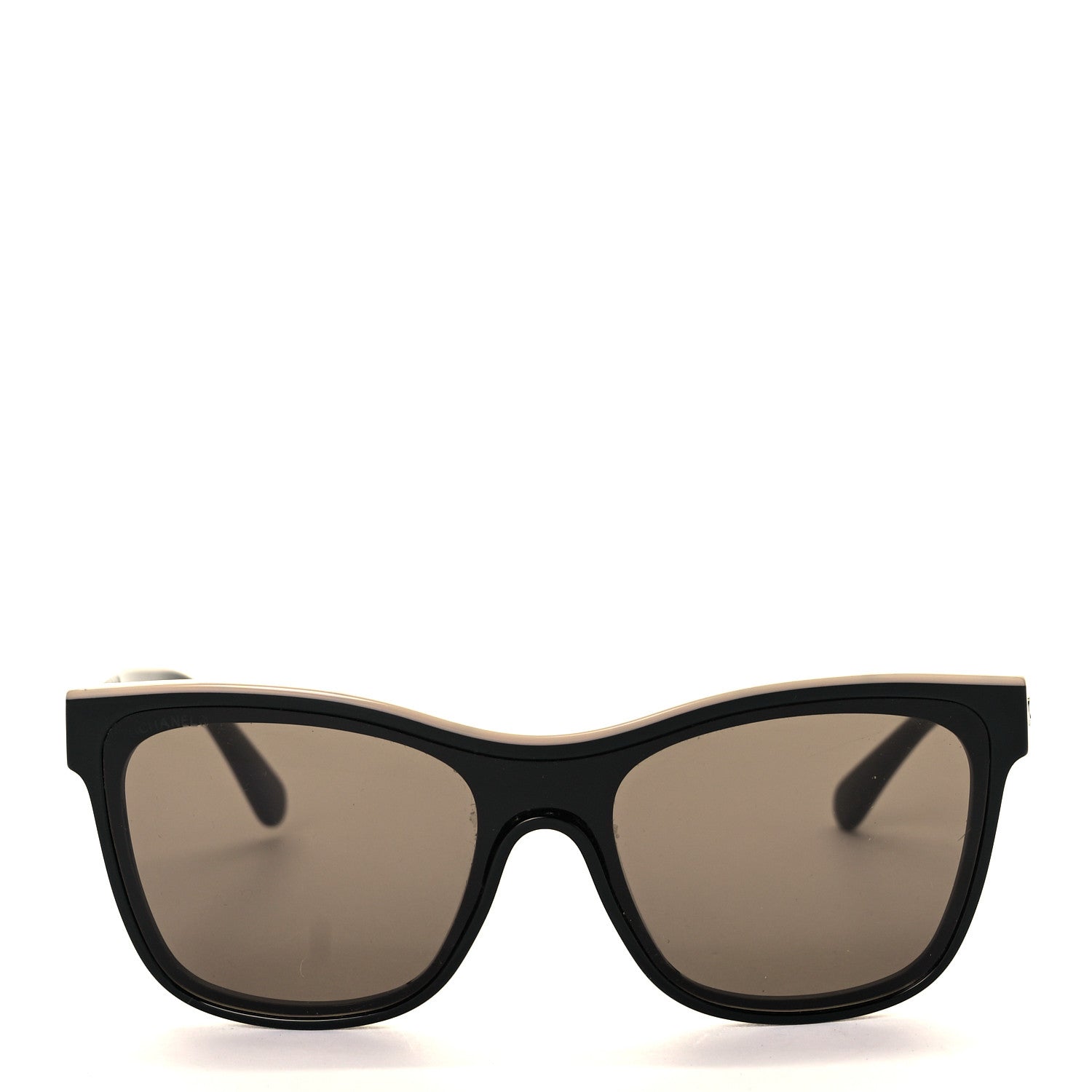 Chanel Acetate Logo Shield Sunglasses 5418 Black 2 of 8