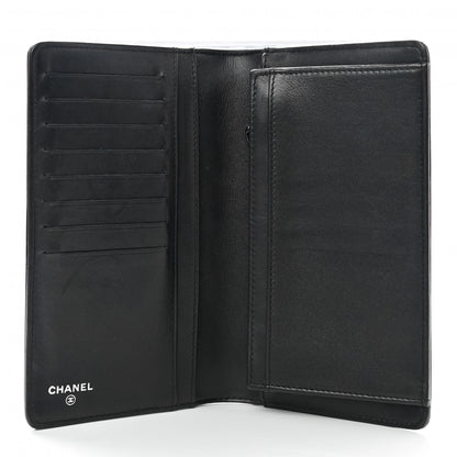 Chanel Patent Calfskin Quilted Boy Yen Wallet Black 5 of 7