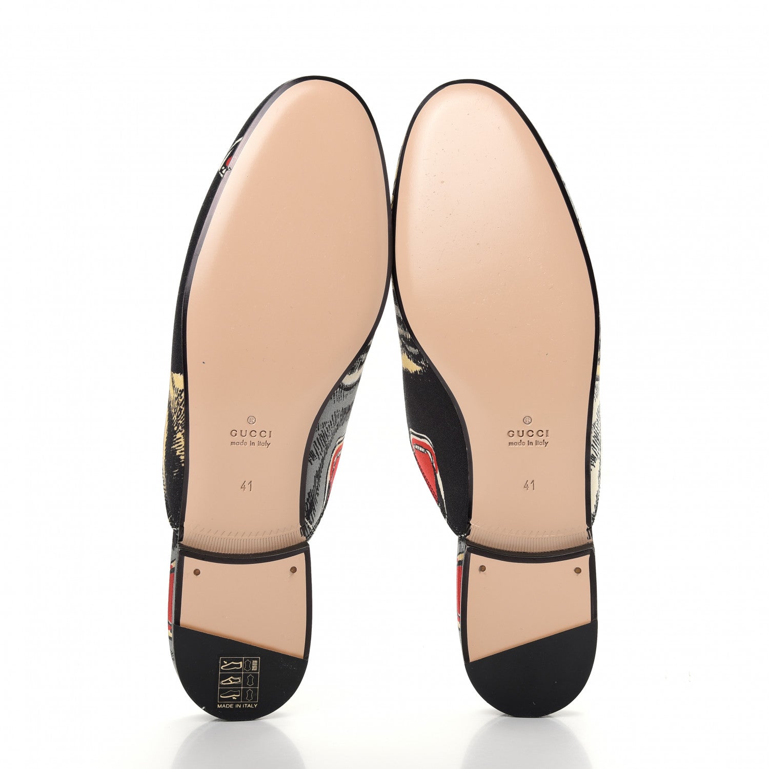 Gucci Satin Angry Cat Printed Womens Princetown Slippers 41 Black 6 of 11