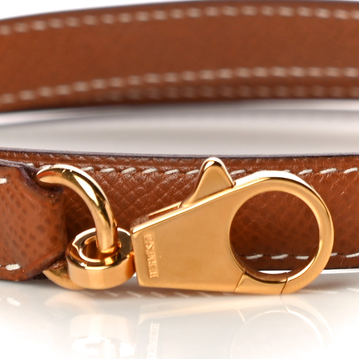 Hermes Epsom Kelly Shoulder Strap Gold 3 of 5