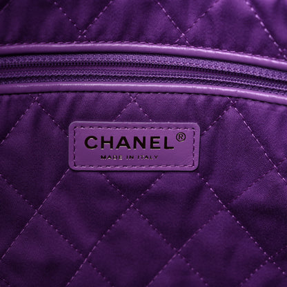 Chanel Shiny Calfskin Quilted Chanel 22 Purple 7 of 10