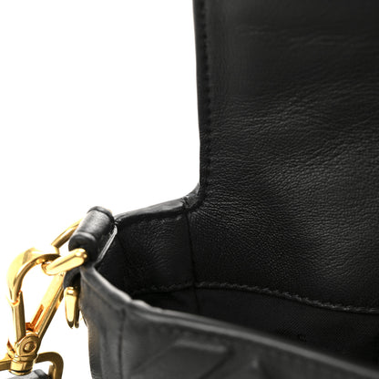 Fendi Nappa FF 1974 Embossed Large Baguette Black 10 of 11