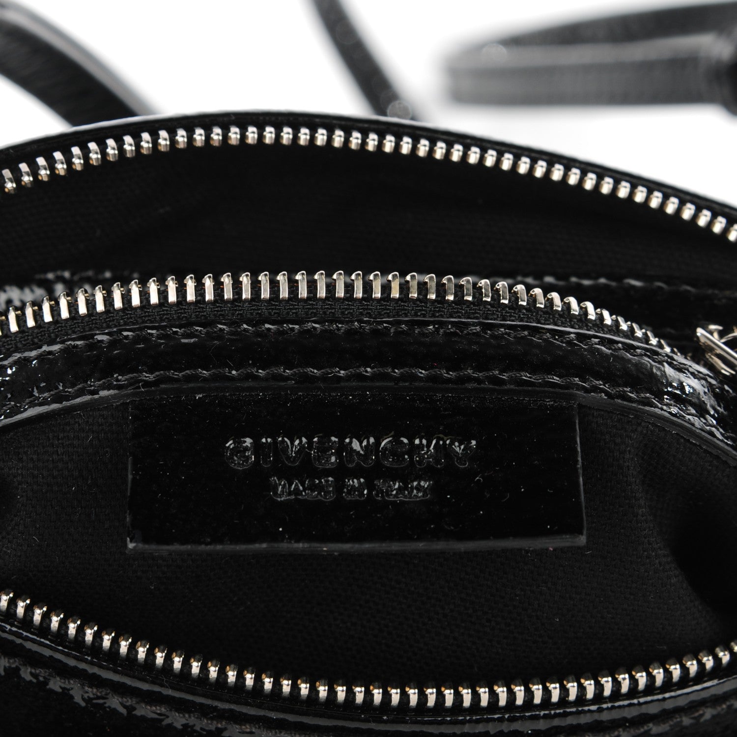 Givenchy Crinkled Patent Goatskin Mini Pandora Black 6 of 7