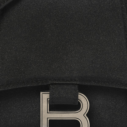 Balenciaga Glitter Fabric Hourglass Top Handle Bag XS Black 7 of 12