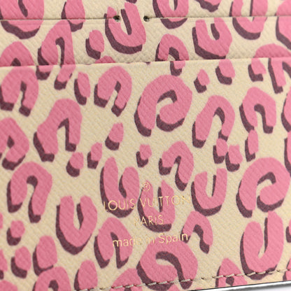 Louis Vuitton Monogram Leopard Insolite Wallet Blanc Corail 6 of 9