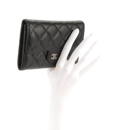 Chanel Caviar Quilted Small Flap Wallet Black 2 of 8