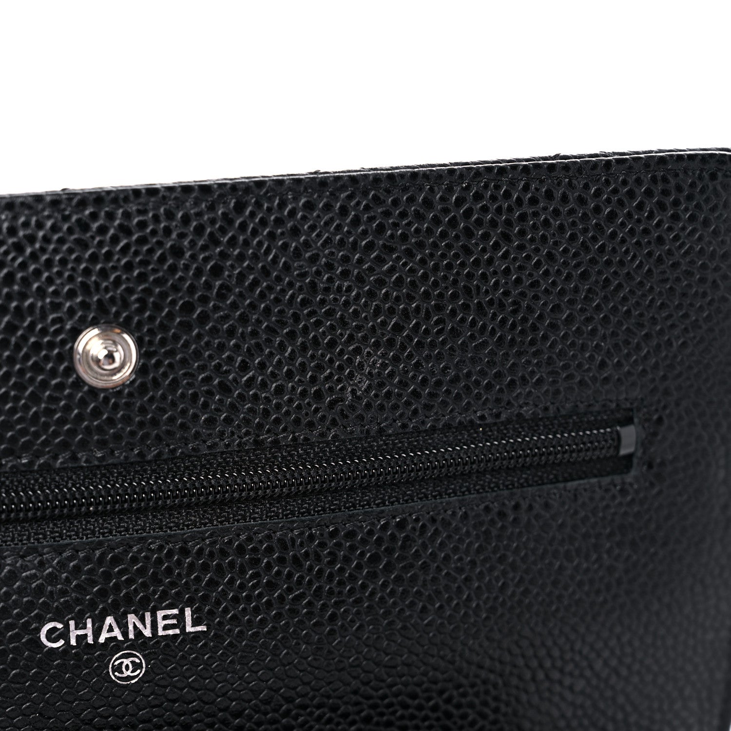 Chanel Caviar Quilted Wallet On Chain WOC Black 11 of 13
