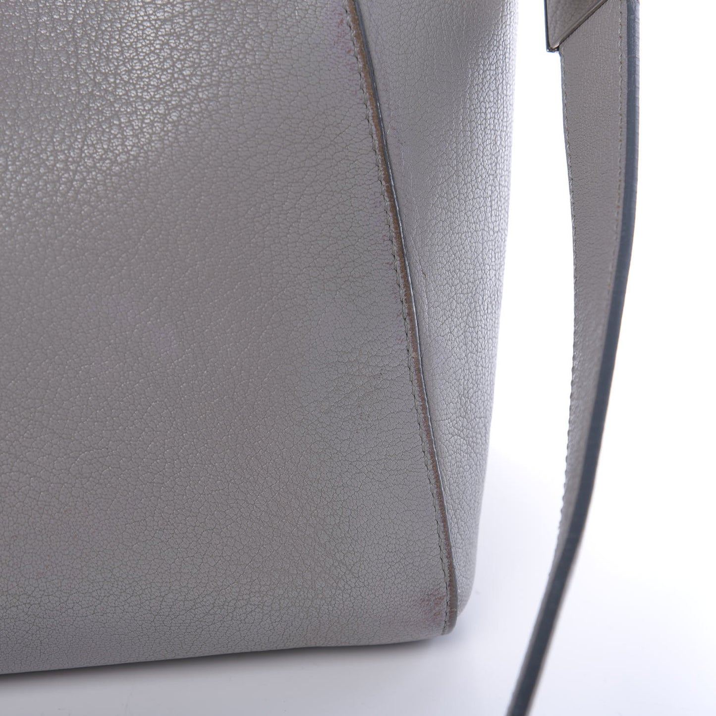 Sugar Goatskin Medium Antigona Pearl Grey