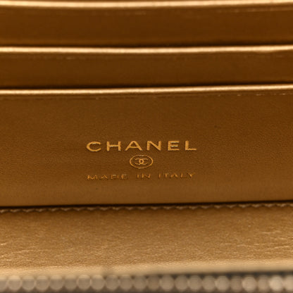 Chanel Lambskin Quilted Pearl Crush Small Vanity Case With Chain Black 6 of 13