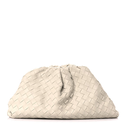 Bottega Veneta Nappa Maxi Intreccio The Pouch Oversized Clutch Plaster 1 of 17