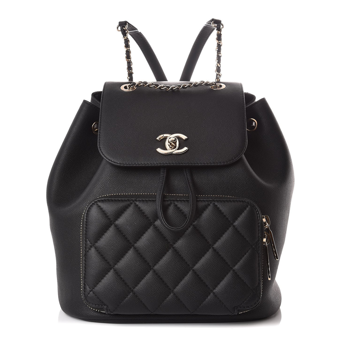 Caviar Quilted Business Affinity Backpack Black