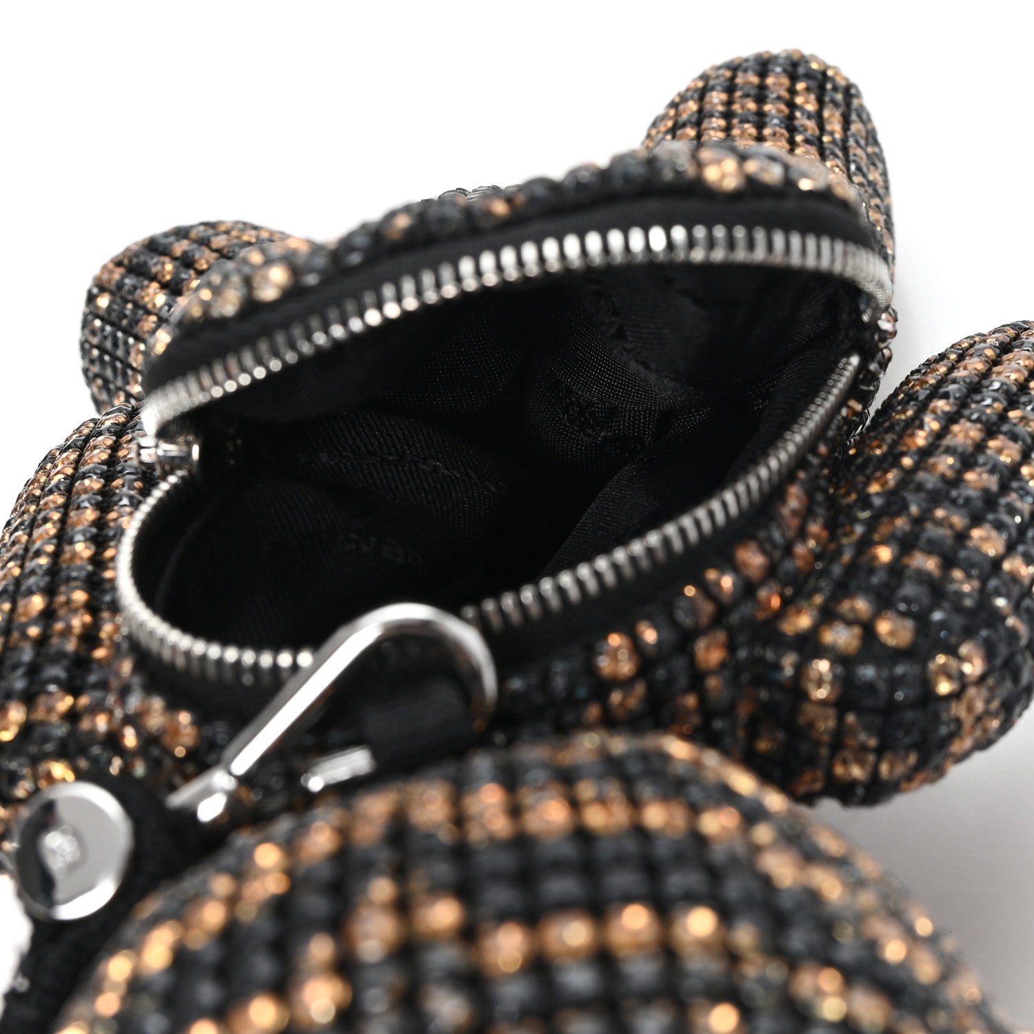 Alexander Wang Crystal Mesh Tiger Beiress Wristlet Black Multicolor 6 of 6