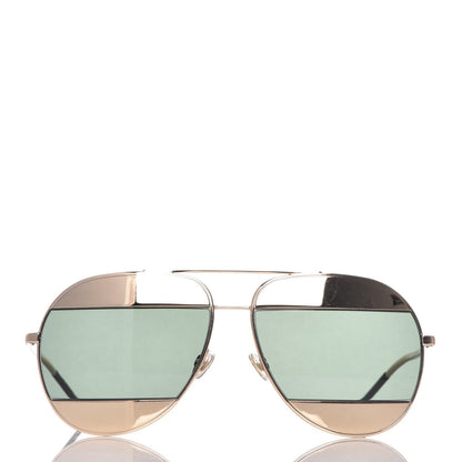 Christian Dior Split 1 Aviator Sunglasses Gold 2 of 8