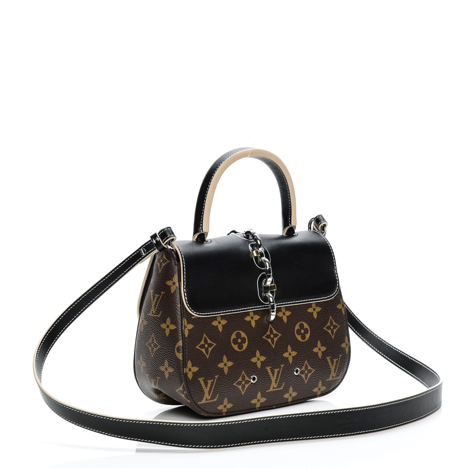 Louis Vuitton Calfskin Monogram Chain It Bag PM Black 3 of 6