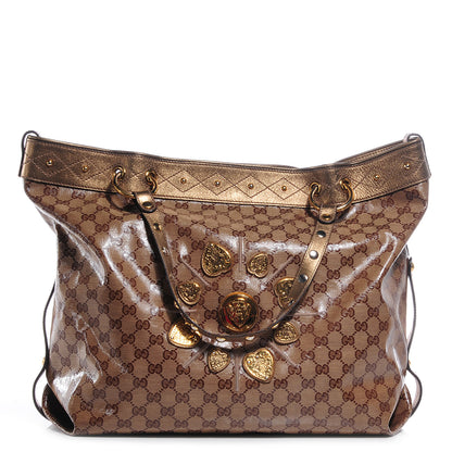 Gucci Crystal Monogram Studded Irina Tote 1 of 7