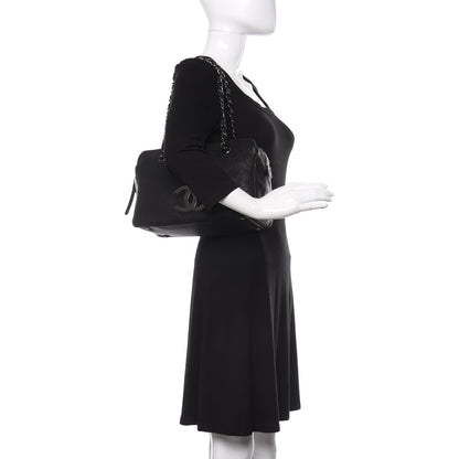 Chanel Calfskin Diamond Stitch Tote Black 2 of 11