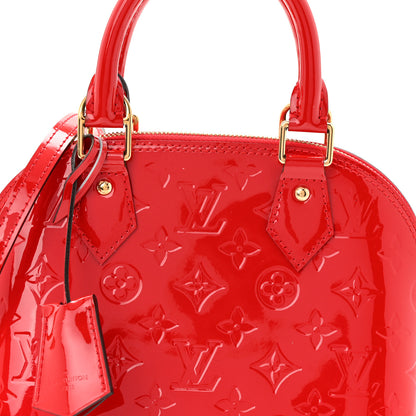 Louis Vuitton Vernis Alma BB Cherry 8 of 10