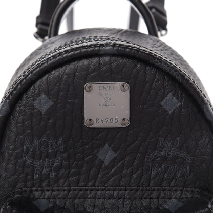 MCM Visetos Side Stud X-Mini Stark Bebe Boo Backpack Black 9 of 9