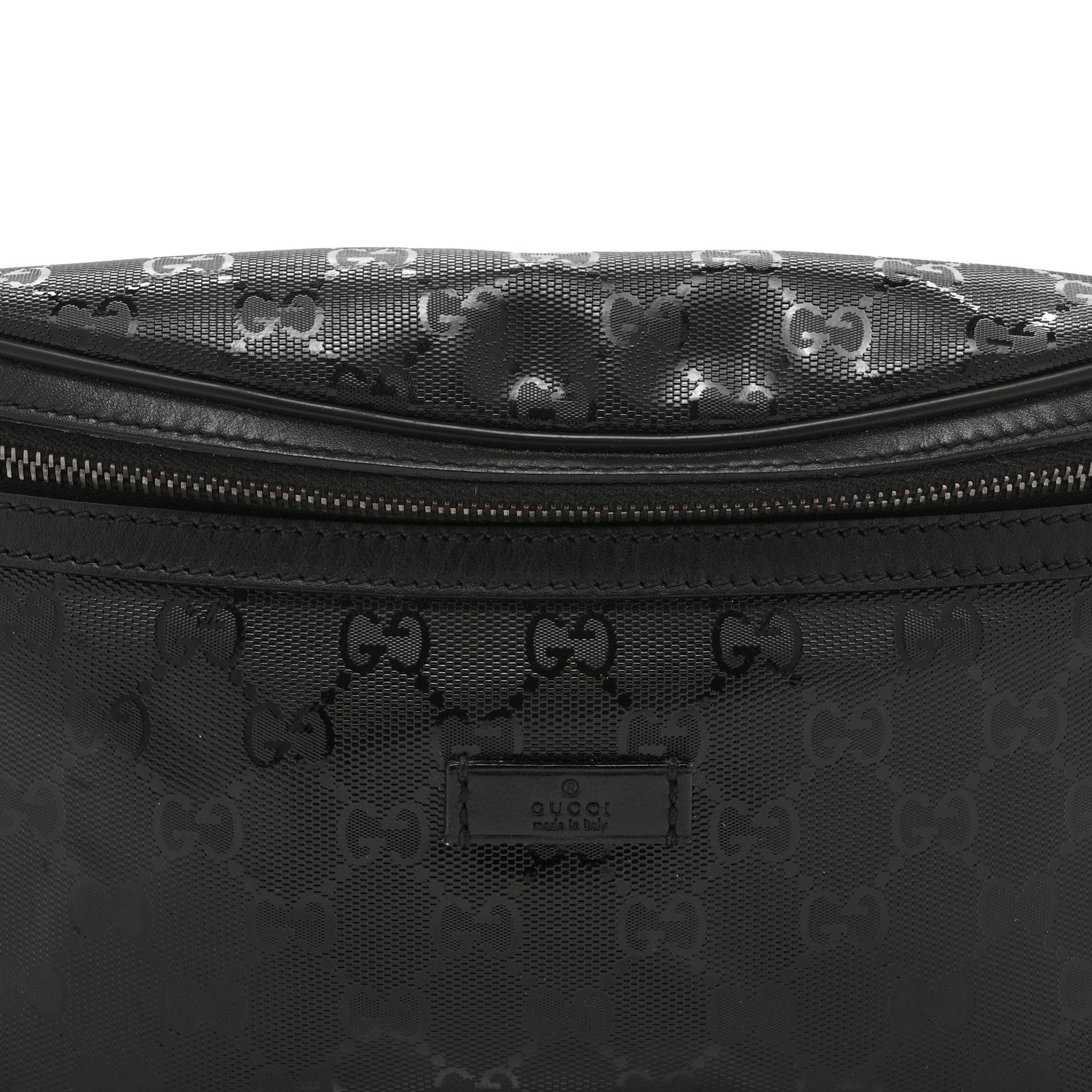 Gucci Imprime Monogram Belt Bag Black 9 of 11
