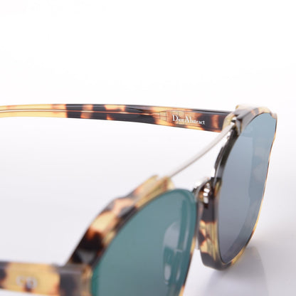 Christian Dior Abstract Square Mirrored Sunglasses Spotted Havana Green 7 of 8
