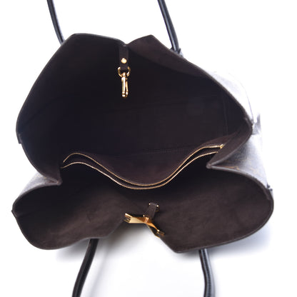 Louis Vuitton Calfskin Monogram Kimono Tote Black 5 of 14