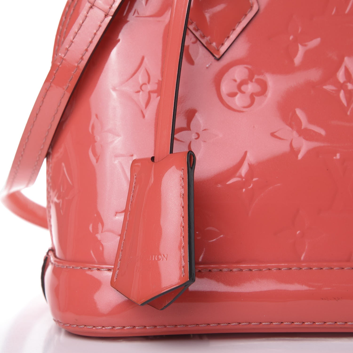 Louis Vuitton Vernis Alma BB Rose Litchi 10 of 11