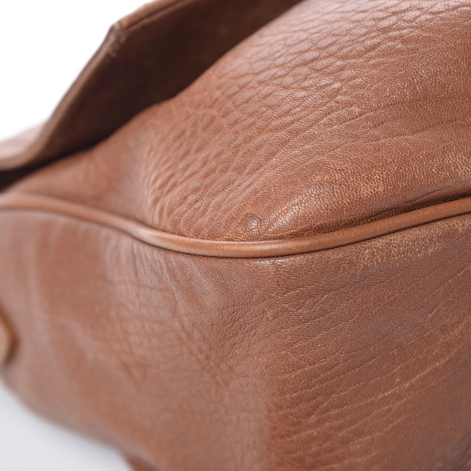 Fendi Crinkled Lambskin Mia Shoulder Flap Camel 14 of 20
